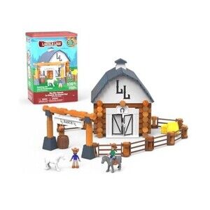 Lincoln Logs Big Sky Ranch Building Set - Retro Toy, 100+ Pieces & Real Wood New